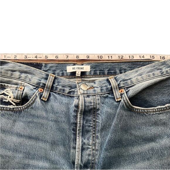 RE/DONE 90s Comfy  Jeans In Chilled Indigo Blue Size 30 - Picture 12 of 15